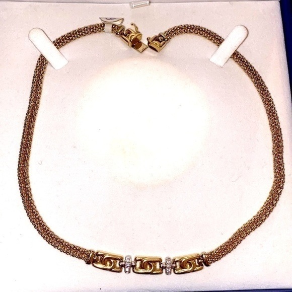 - Gold beautiful Necklace very elegant 14k Italian gold catalog design - Picture 4 of 13